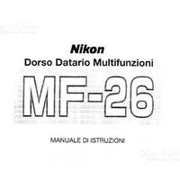 Nikon Libretto Dorso MF21 MF23 MF26 MF28