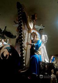 Statue in cartapesta del carro della Bruna Matera