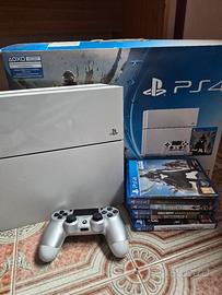 PS4 bianca con giochi