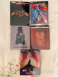 LOTTO STOCK 5 STEELBOOK NUOVE 4K ULTRA HD BLU-RAY