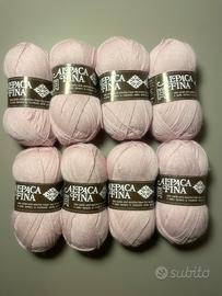 Gomitoli Baby Alpaca fina 100% rosa