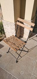 8 sedie pieghevoli 