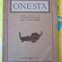 Libretto d'opera: Onesta (N. Massa) - 1929