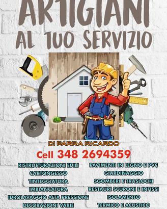 Impresa Edile, Imbianchino, traslochi, giardiniere