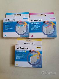 Tre cartucce per stampanti Epson