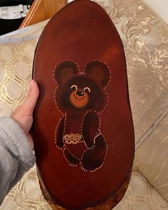 Quadro parete originale URSS 1980 Mascotte Misha