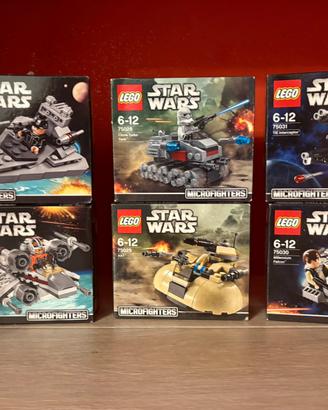 Lotto 6 LEGO Star Wars Microfighters Serie 1