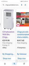 Chigo climatizzatore portatile 3 in 1