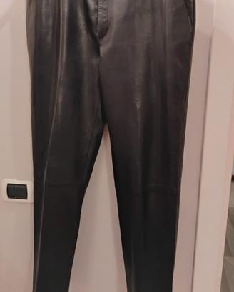 GUCCI Pantalone uomo pelle taglia 56IT