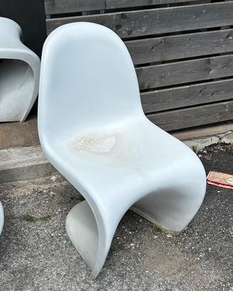 Sedia Vitra Panton Chair in finitura bianca