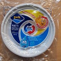 Piatti frutta/dolce in plastica riutilizzabili