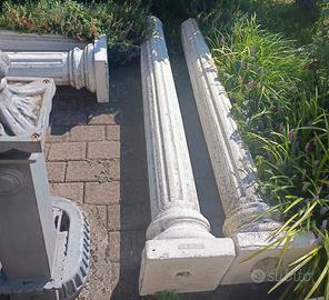 3 colonne 7 travetti bianchi gazebo giardino