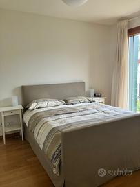 Letto matrimoniale in tessuto sfoderabile