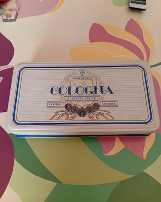 scatola latta vintage Cologna