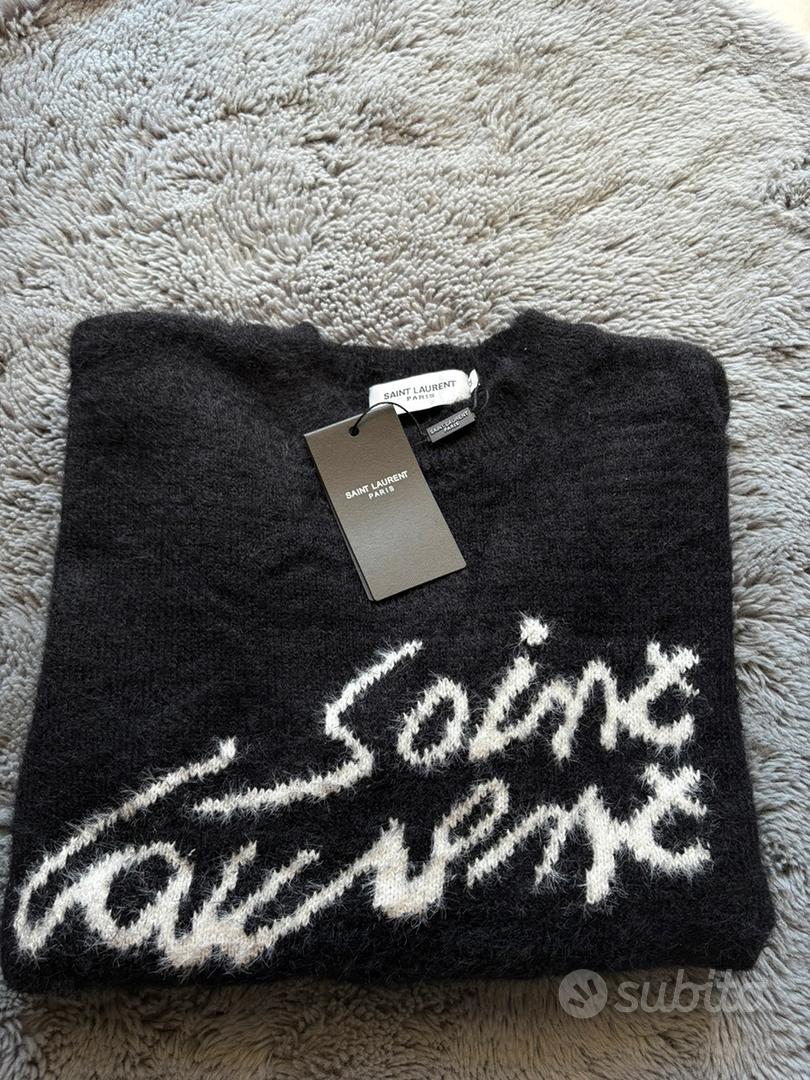 Saint-Lauren Maglione nero Abbigliamento e Accessori In vendita