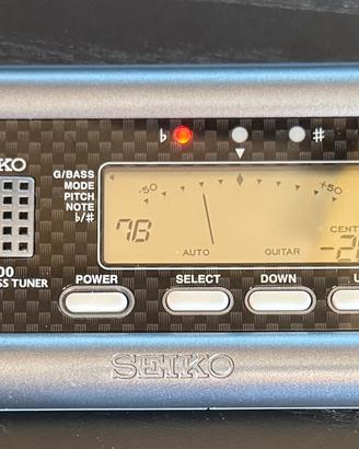Accordatore Seiko SAT100 Guitar & Bass  perfetto