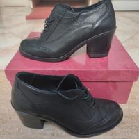 Scarpe nere donna tacco francesine 36 