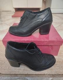 Scarpe nere donna tacco francesine 36 