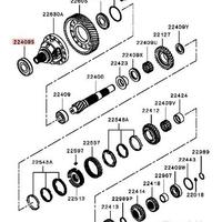 Bearing cuscinetto diff Evo 2522A076