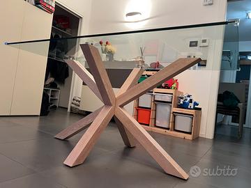Tavolo vetro moderno 160x90