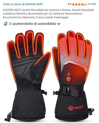 Guanti Riscaldati SAVIOR HEAT Elettrici