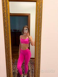 Completo Leopardo Rosa Bombafit 