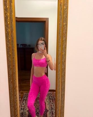 Completo Leopardo Rosa Bombafit 