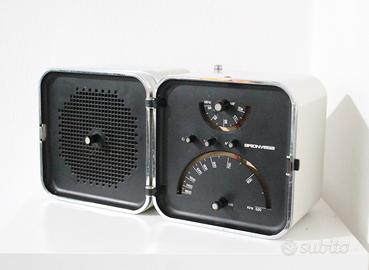 Brionvega TS502 Radio Cubo Bianco Ghiaccio 