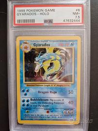 Gyarados set base holo pokemon psa carta gradata
