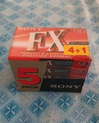 Musicassette Sony FX90 90 minuti sigillate