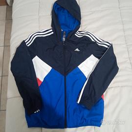 Antivento Adidas blu e rosso 