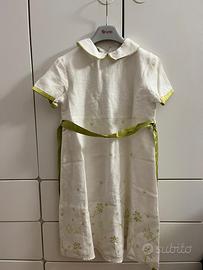 Abito bambina MacLeod in lino Made in Italy