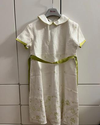 Abito bambina MacLeod in lino Made in Italy