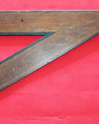 SQUADRETTA IN LEGNO BICOLORE VINTAGE (anni '40)