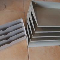 Due schedari da ufficio metallo anni 50