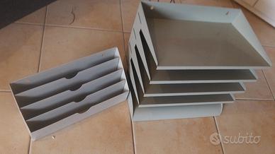 Due schedari da ufficio metallo anni 50