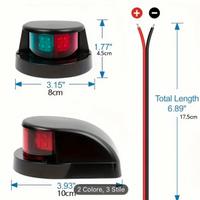 Luci di navigazione verde e rossa