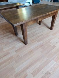 Tavolino in castagno massello