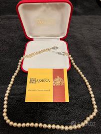 Collana di perle vere Majorica