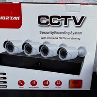 Kit da 4 video sorveglianza jortan con DVR