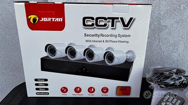 Kit da 4 video sorveglianza jortan con DVR