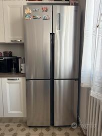 Frigorifero Haier 4 porte in acciaio inox