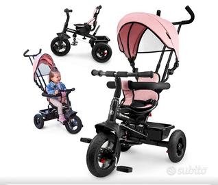 triciclo HyperMotion rosa e nero