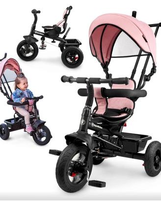 triciclo HyperMotion rosa e nero
