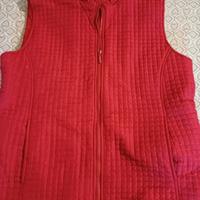 Gilet donna trapuntato rosso taglia XL