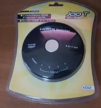 Commutatore video hdmi 4 in 1 out