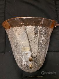 6 Plafoniere da muro in vetro