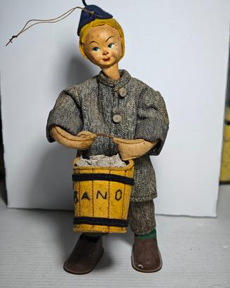 Bambolina Vintage Abano anni '30/'40 Panno Lenci