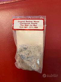 PEZZO DEL VECCHIO MURO DI BERLINO AUTENTICO COLLEZ