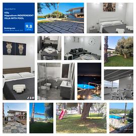 Villa con piscina a 5min dal mare Fontane bianche